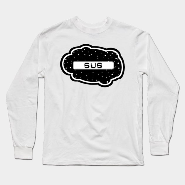 Black Sus! (Variant - Other colors in collection in shop) Long Sleeve T-Shirt by Vandal-A